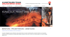 Desktop Screenshot of kunstguss-team.de